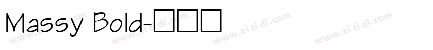 Massy Bold字体转换